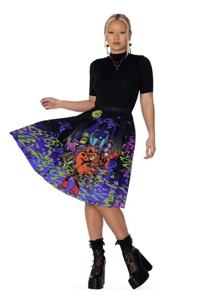 Heebie Jeebiesville Pocket Midi Skirt