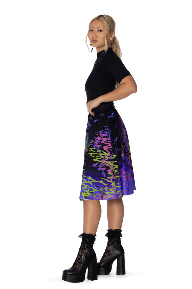 Heebie Jeebiesville Pocket Midi Skirt