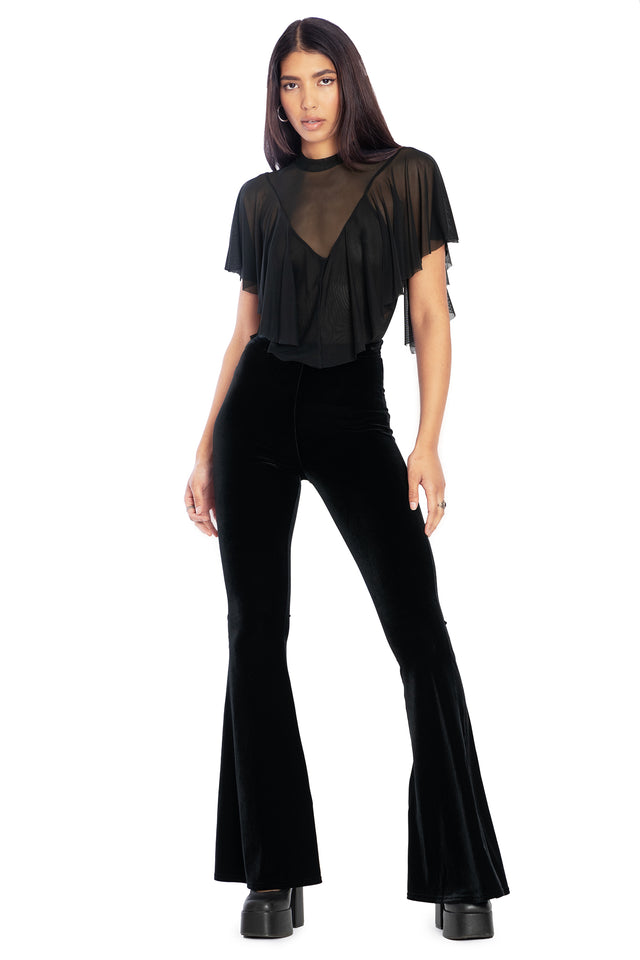 Sheer Frill Top Front