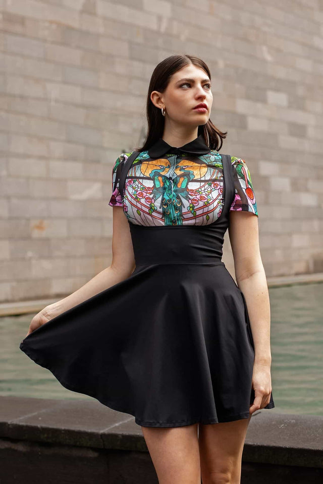 Show Us Ya Tops Matte Black Underbust Dress