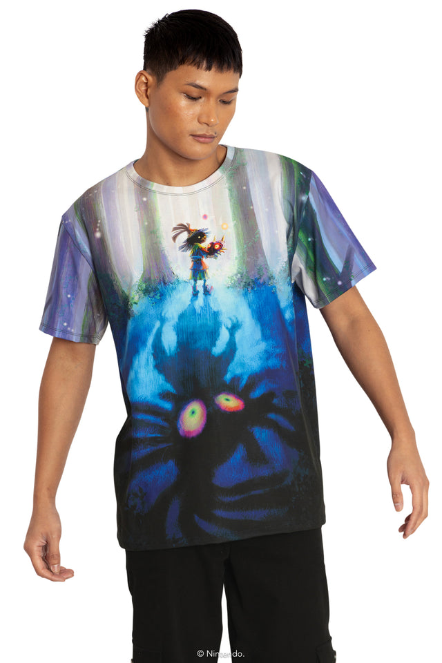 BlackMilk Clothing x Nintendo The Legend Of Zelda - Skull Kid Boyfriend Tee - The Legend of Zelda Merchandise - Collaboration apparel - Licenced.