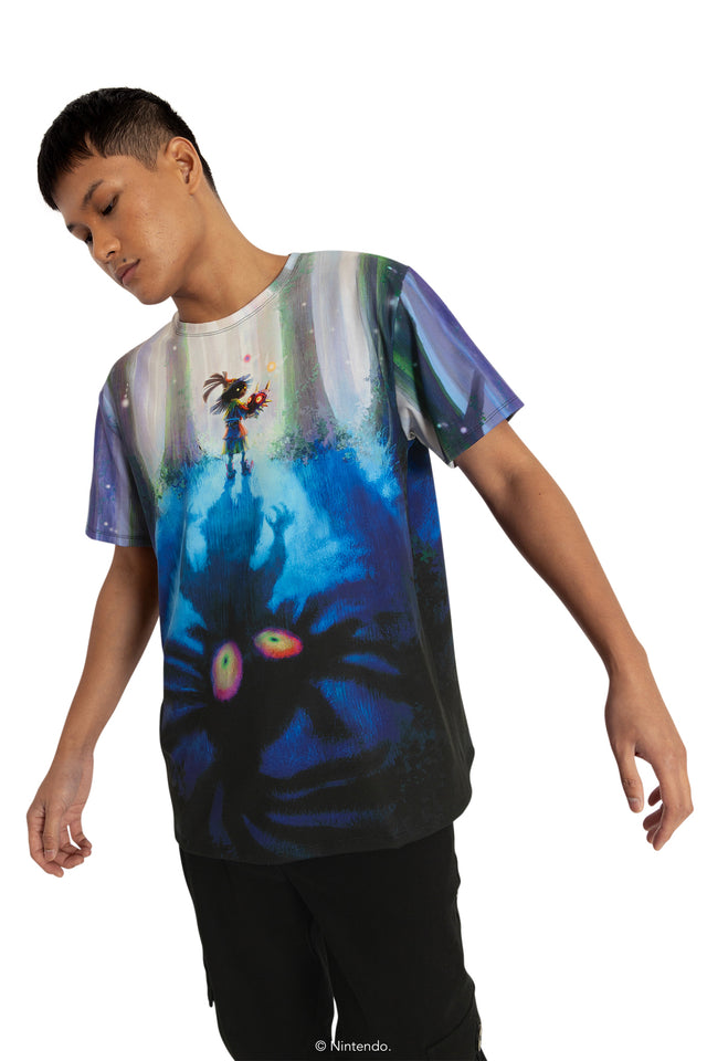 BlackMilk Clothing x Nintendo The Legend Of Zelda - Skull Kid Boyfriend Tee - The Legend of Zelda Merchandise - Collaboration apparel - Licenced.
