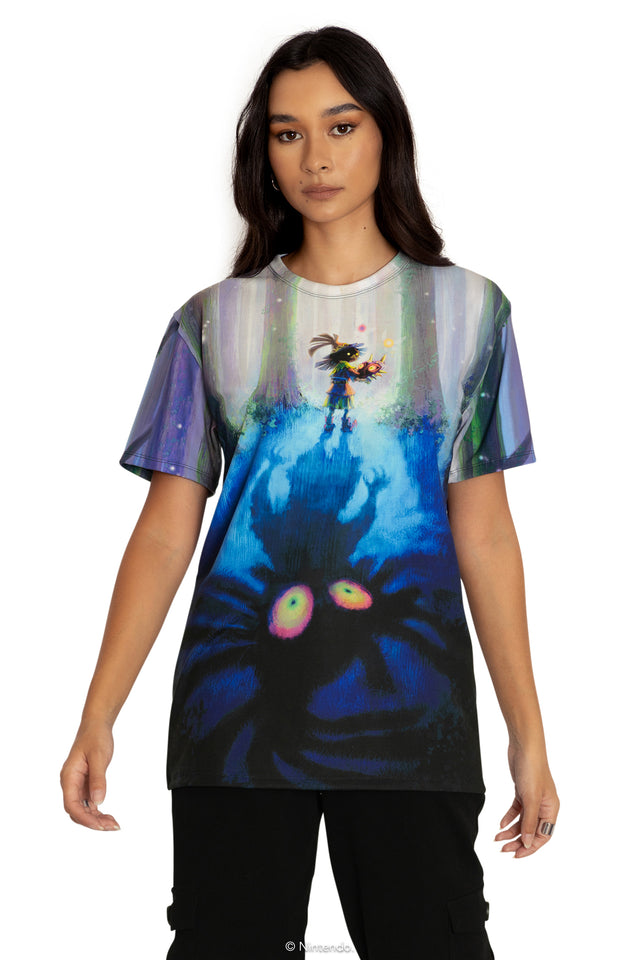 BlackMilk Clothing x Nintendo The Legend Of Zelda - Skull Kid Boyfriend Tee - The Legend of Zelda Merchandise - Collaboration apparel - Licenced.