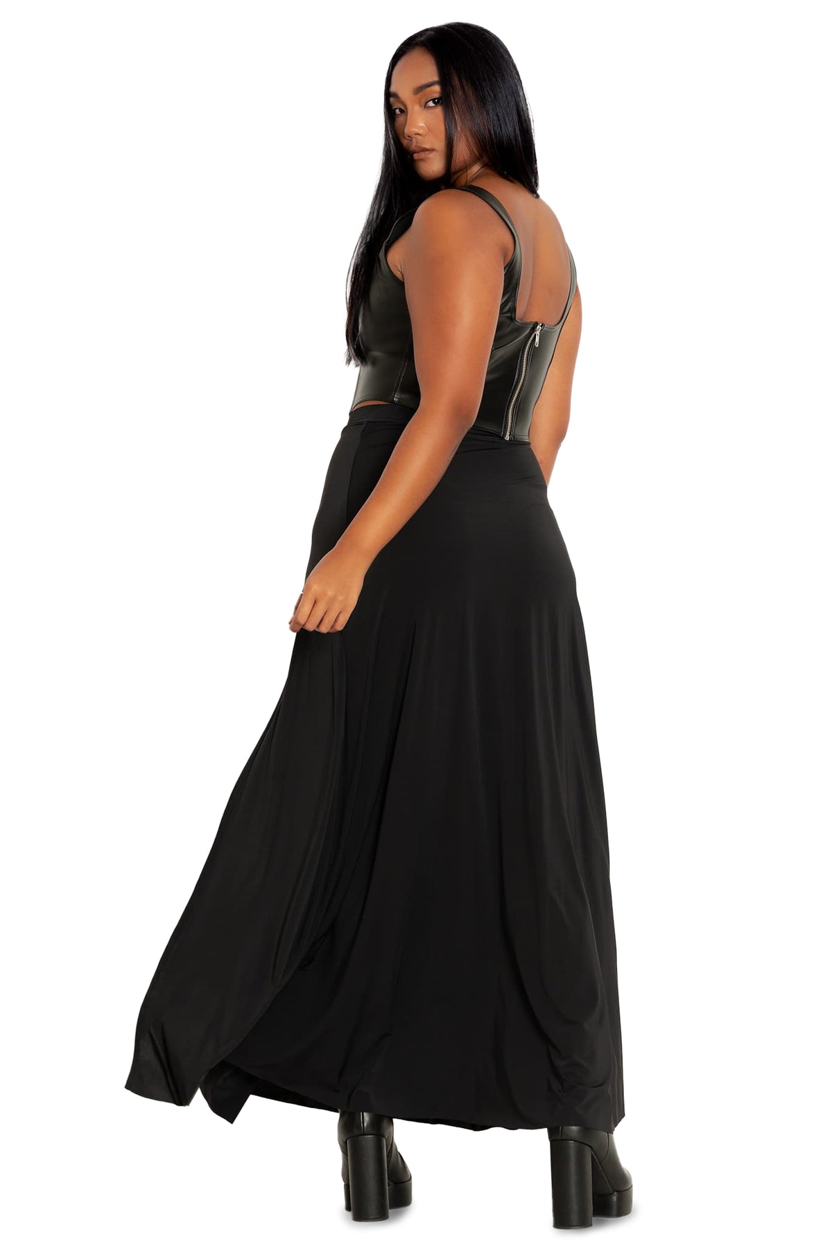 Sleek Light Single Split Skirt – BlackMilk Clothing