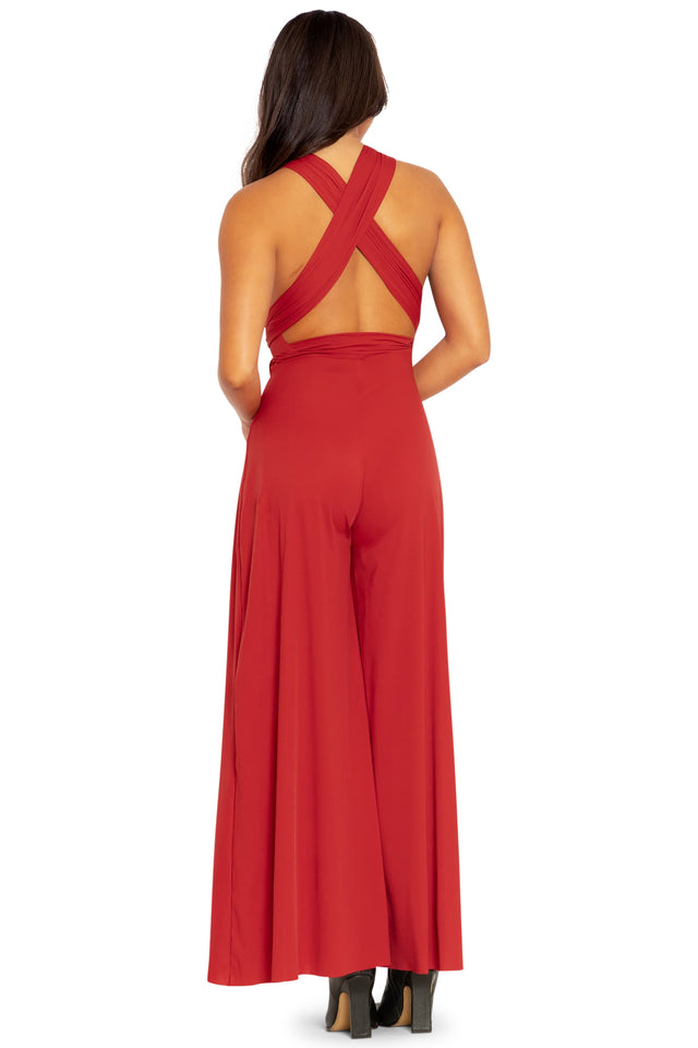 Sleek Pepper Infinity Jumpsuit  Back