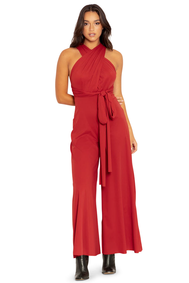 Sleek Pepper Infinity Jumpsuit  Front