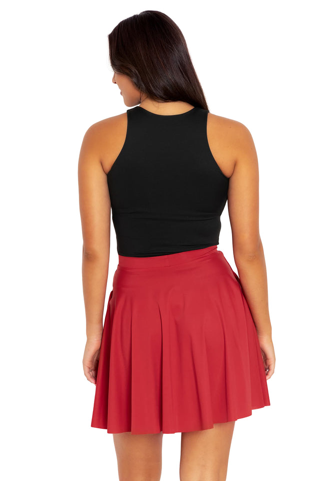 BlackMilk Clothing - Sleek Pepper Pocket Skater Skirt