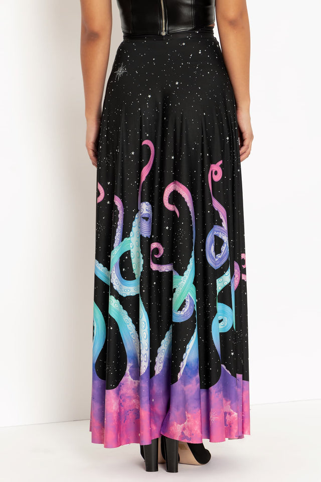 Space Tentacles Maxi Skirt