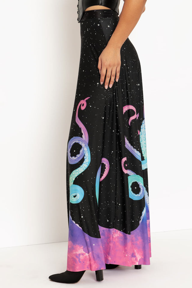 Space Tentacles Maxi Skirt