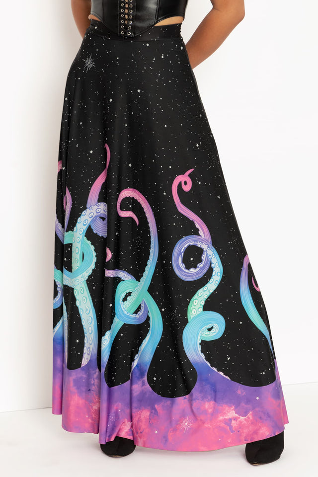 Space Tentacles Maxi Skirt