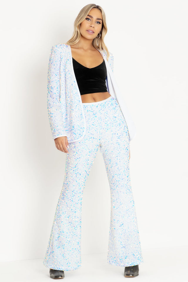 Sparkle Sparkle Holo Sequin Velvet Blazer