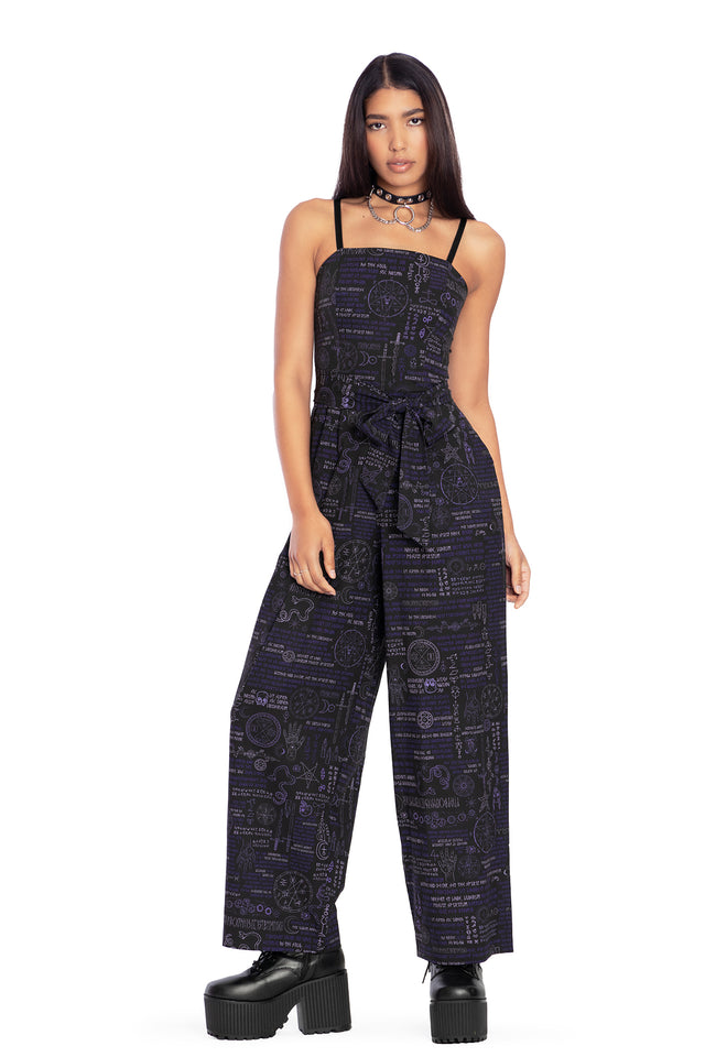 Spellbook Long Picnic Jumpsuit Front