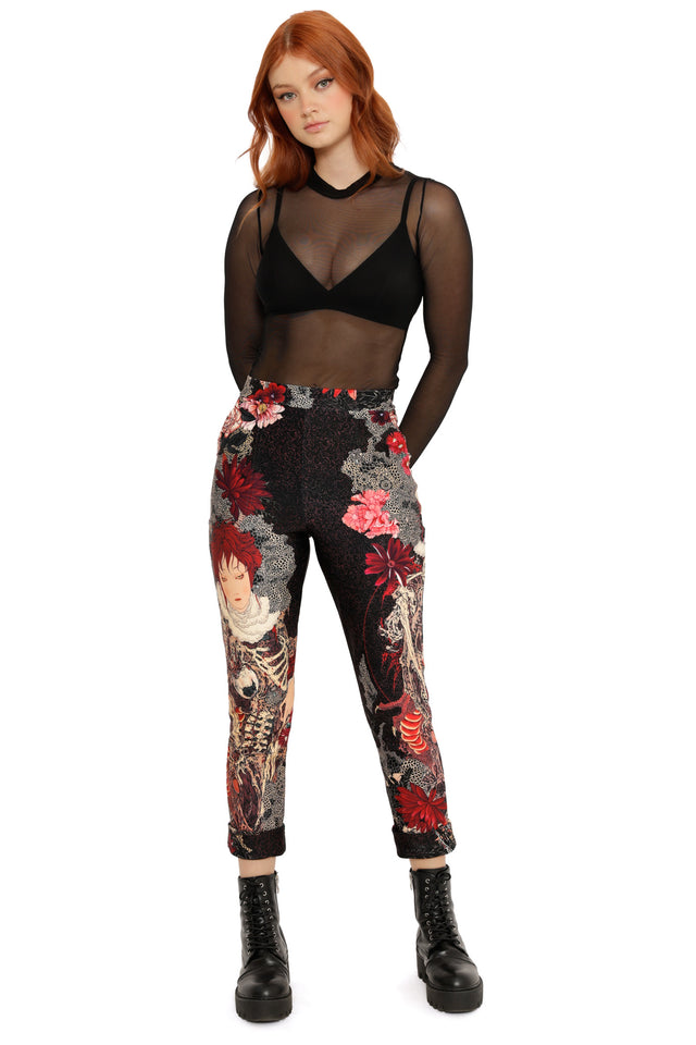 Spirit of a Dragon Cuffed Pants