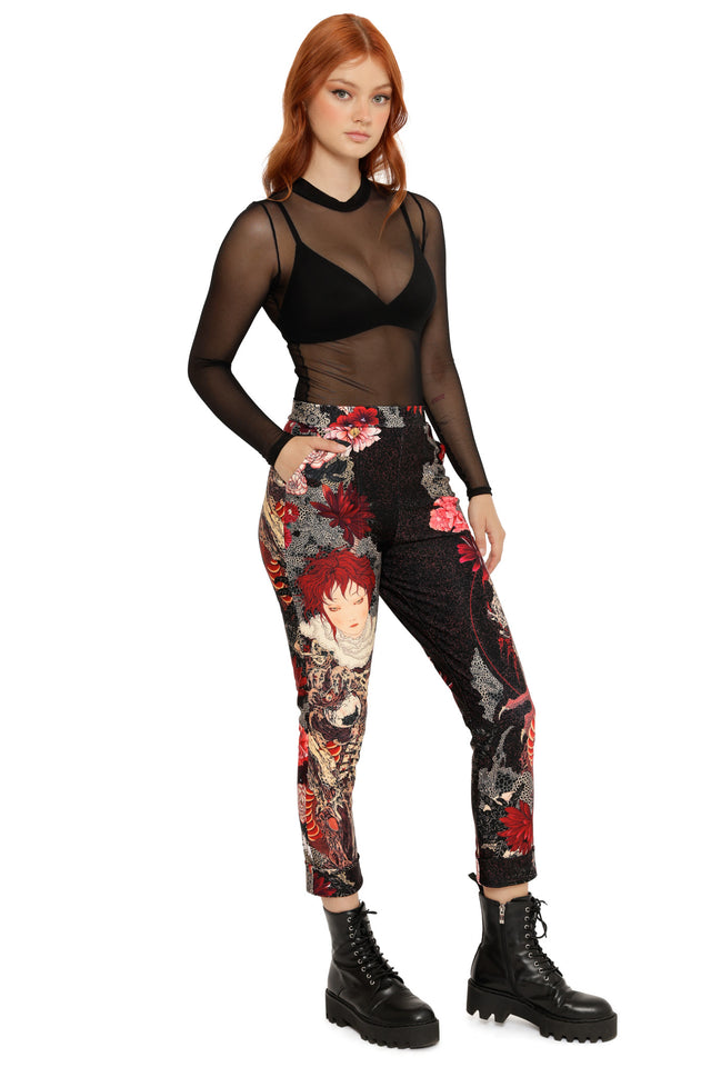 Spirit of a Dragon Cuffed Pants