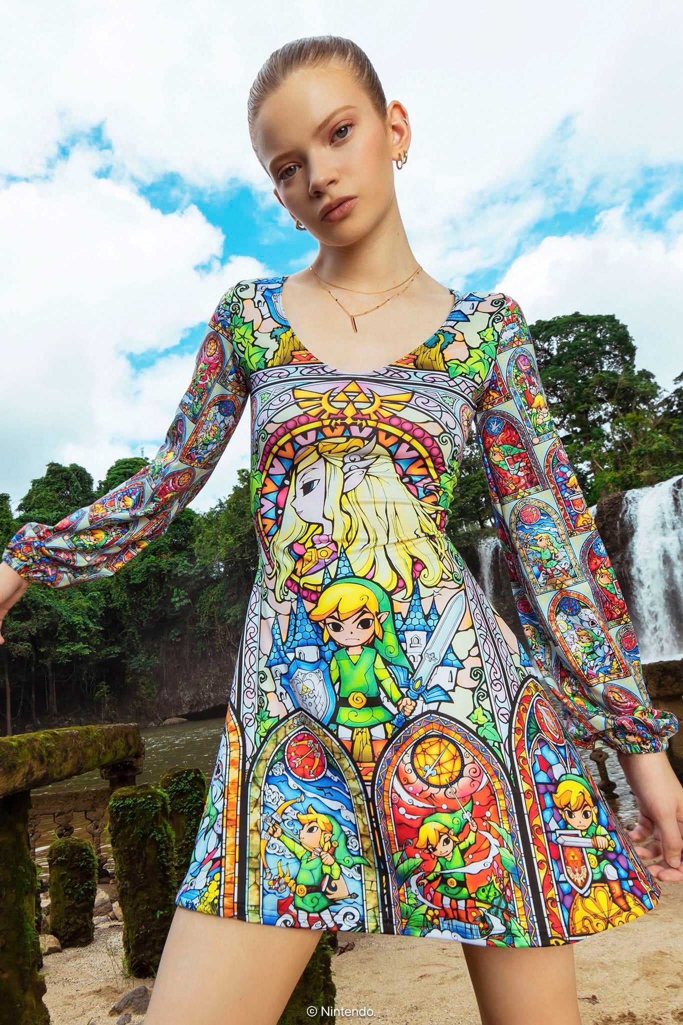 Stained Glass Hyrule Bell Dress - Limited – BlackMilk Clothing