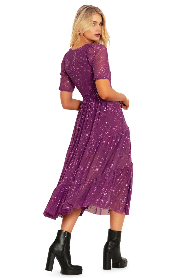 BlackMilk Clothing - Stardom Pink Wrap Midaxi Dress