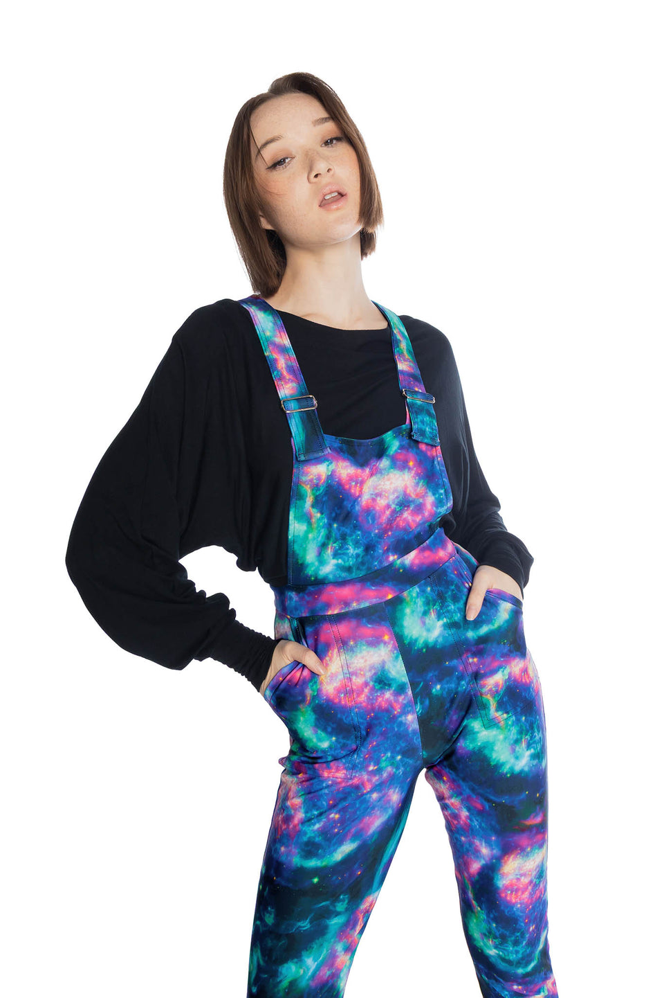Stellar Bloom Long Overalls - Limited – BlackMilk Clothing