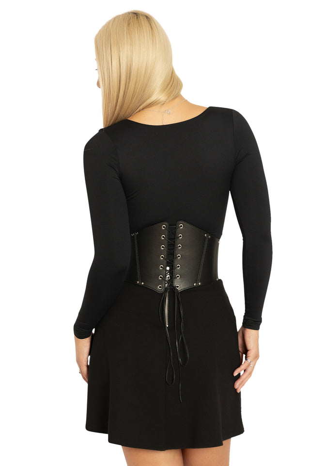 Studded Corset Back