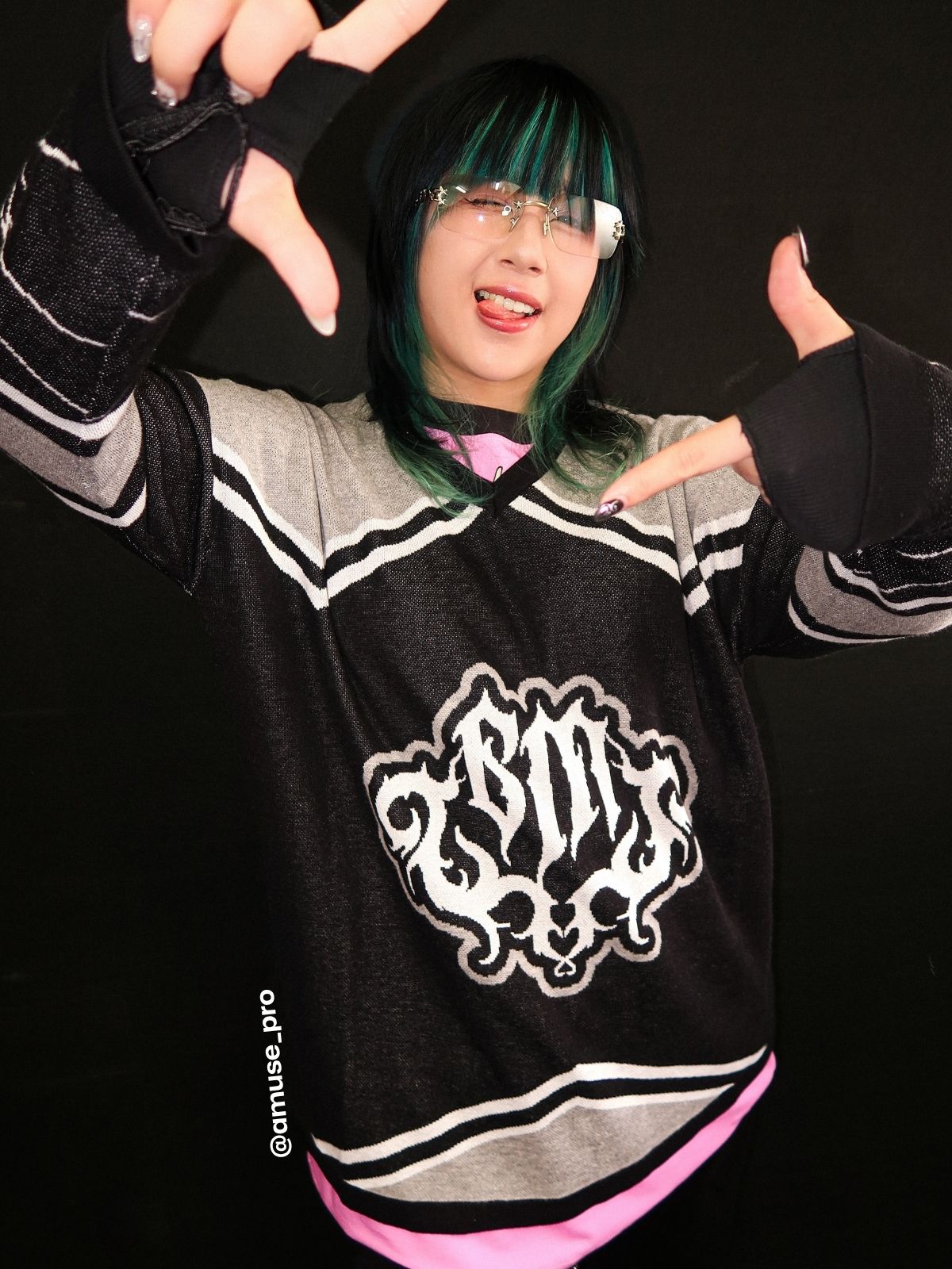 Anti-Love Club Lightweight Oversized V Neck Hockey Knit - Limited