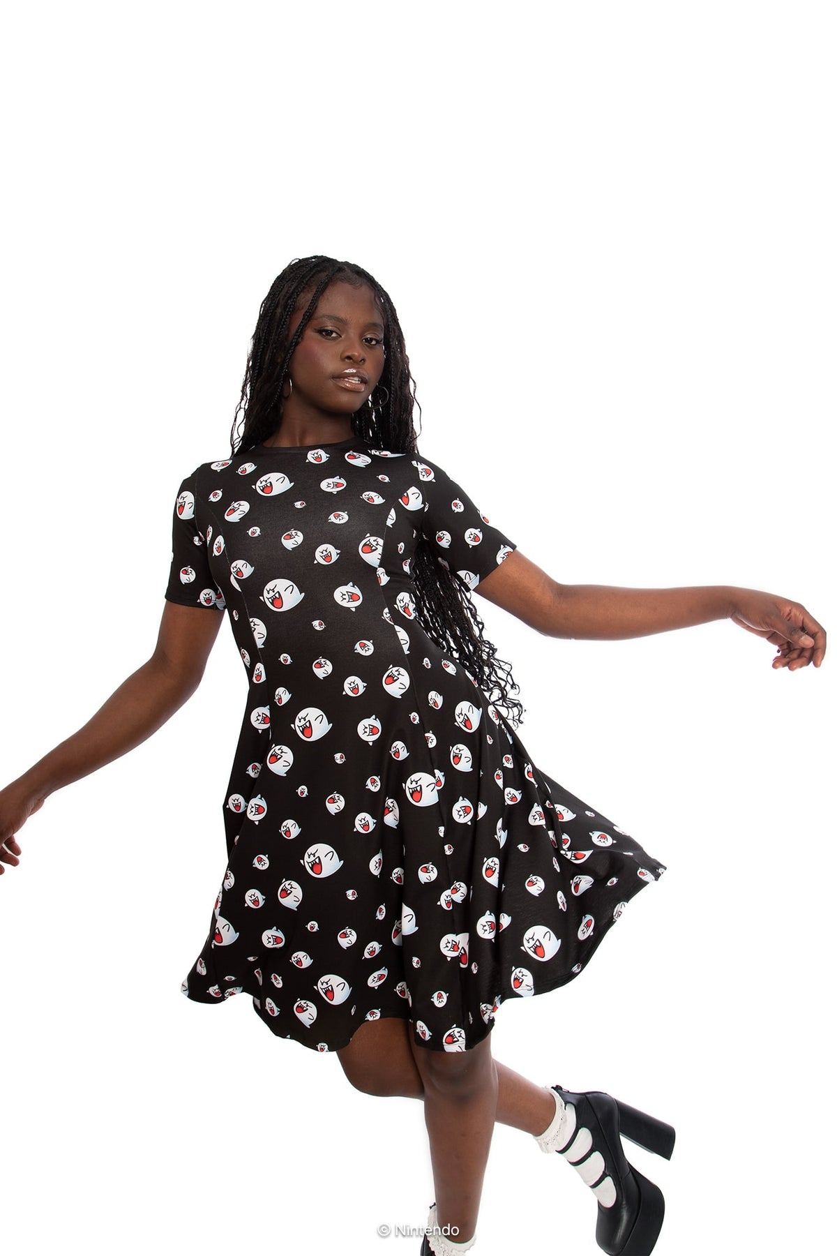 Boo Longline Evil Tee Dress - Limited – BlackMilk Clothing
