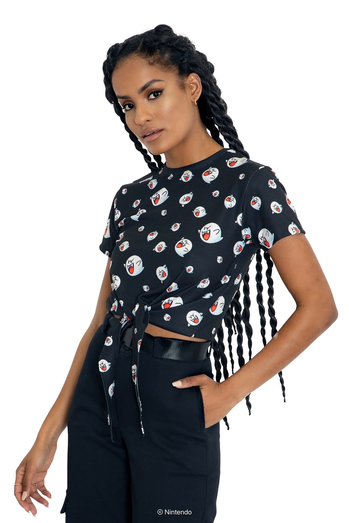 Boo Tie Front Tee - Limited – BlackMilk Clothing