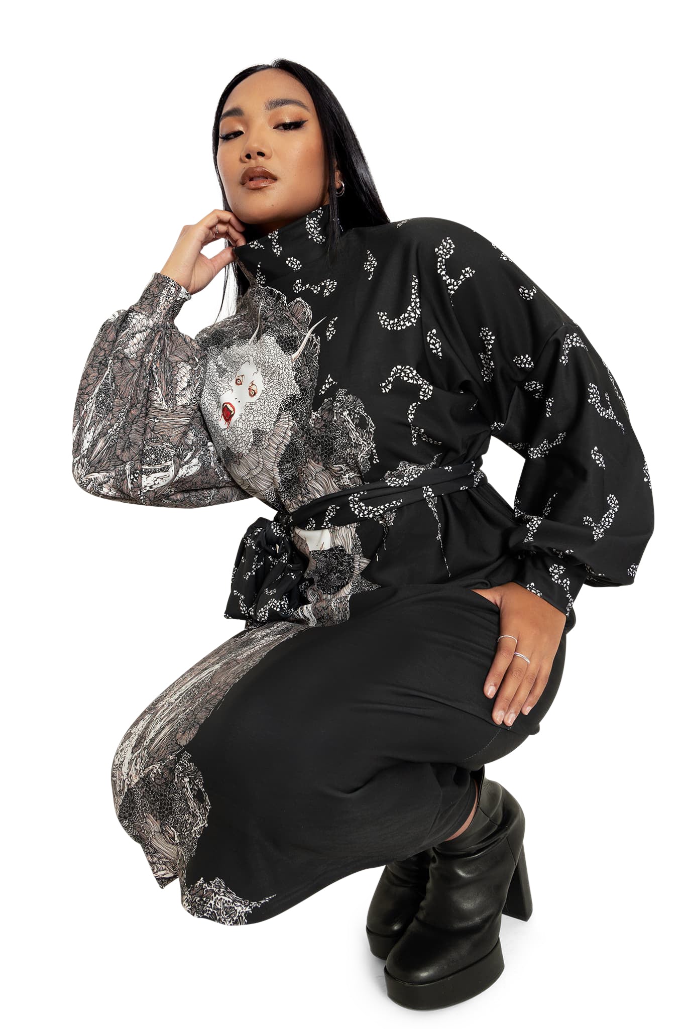 Vampire Spellbound Batwing Dress – BlackMilk Clothing