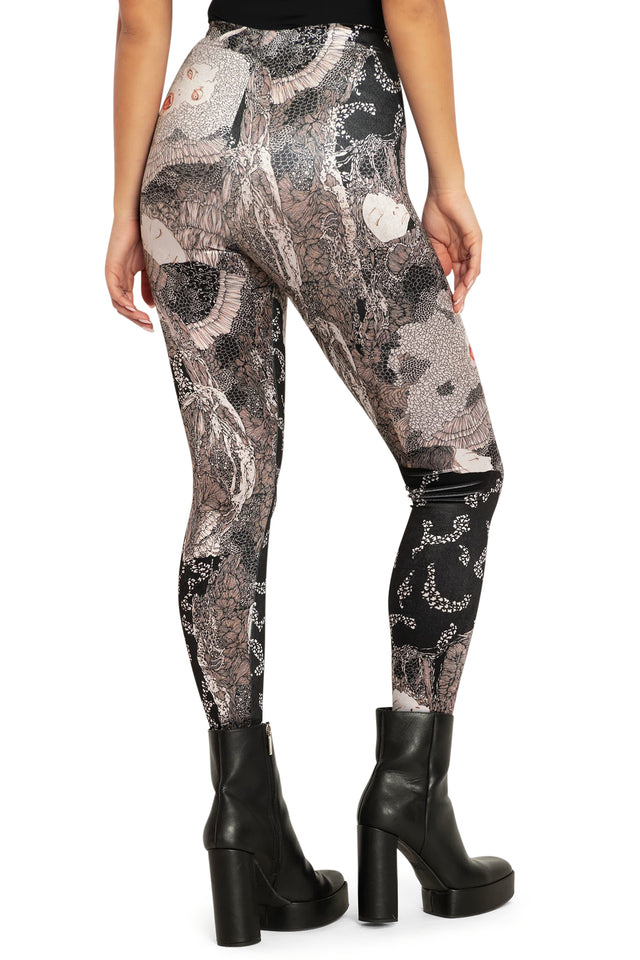 BlackMilk Clothing - Takato Yamamoto Vampire Spellbound Velvet High Waisted Leggings