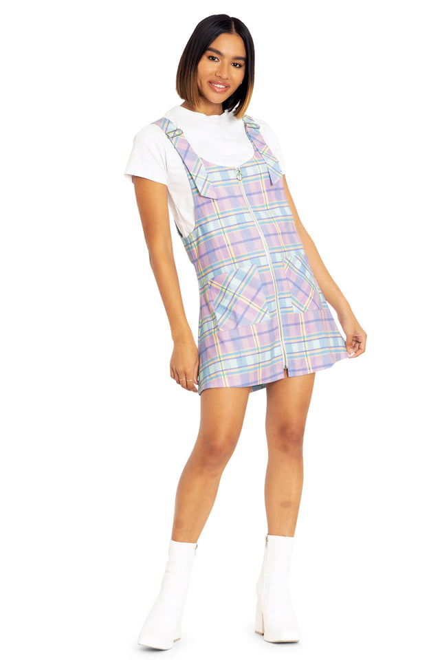 Tartan Candy Pastel Pinny Dress