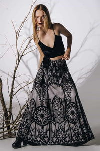 The Cathedral's Veil Maxi Skirt