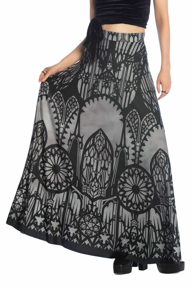 The Cathedral's Veil Maxi Skirt