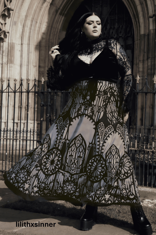 The Cathedral's Veil Maxi Skirt