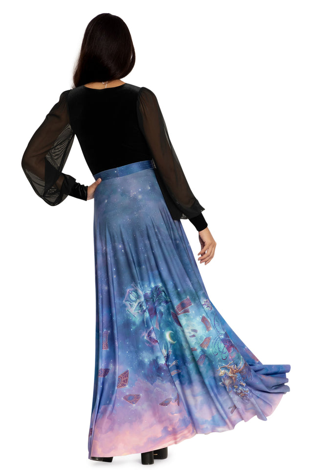 The Deck Of Many Things Maxi Skirt Back