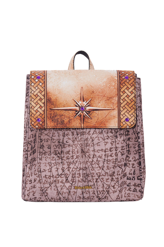 The Elder Scrolls Online fashion inspired backpack with adjustable shoulder straps, magnetic button closure and gemstone style embellishments