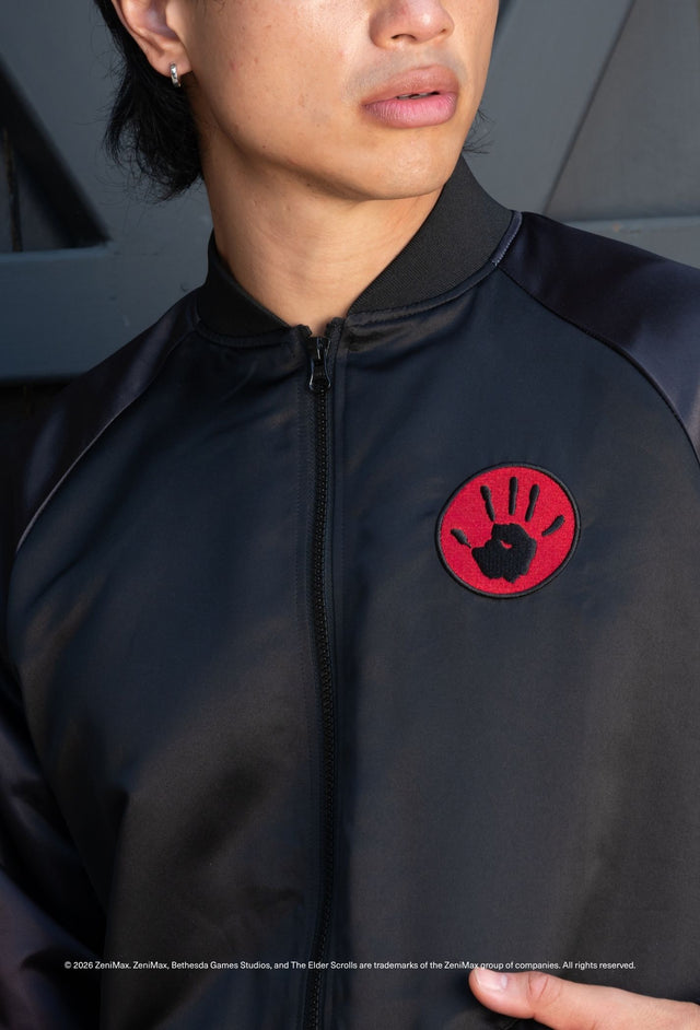 The Elder Scrolls Dark Brotherhood We Know souvenir jacket with red handprint embroidery
