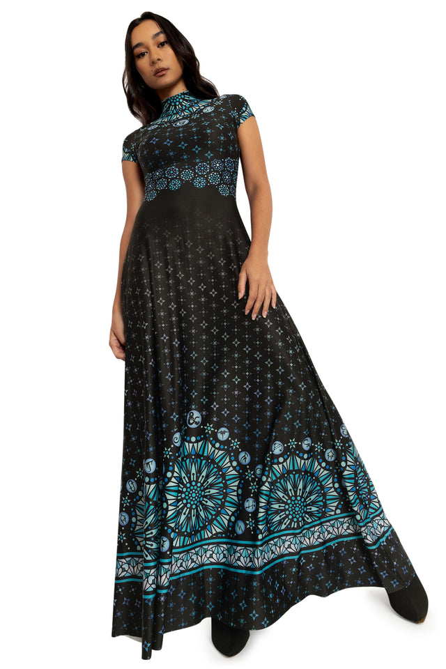 The Harpers High Neck Cap Sleeve Maxi Dress - Limited BlackMilk Clothing The Harpers High Neck Cap Sleeve Maxi Dress - Limited BlackMilk Clothing