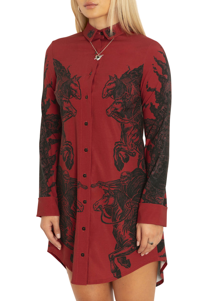 The Horsemen Business Time Shirt Dress