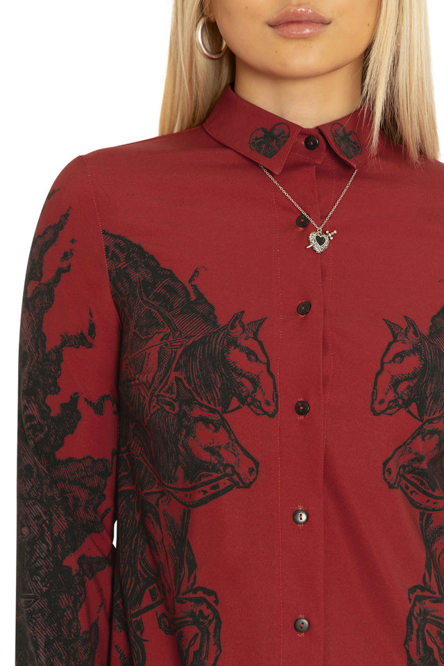 The Horsemen Business Time Shirt Dress