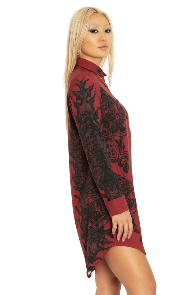 The Horsemen Business Time Shirt Dress