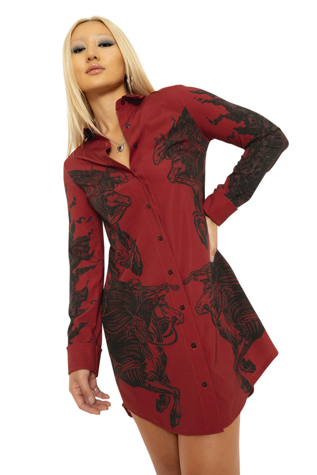 The Horsemen Business Time Shirt Dress