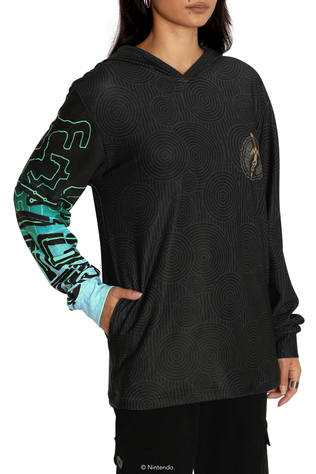 BlackMilk Clothing x Nintendo The Legend Of Zelda - The Legend Of Zelda Power Of The Zonai Hoodie Sweater - The Legend of Zelda Merchandise - Collaboration apparel - Licenced.