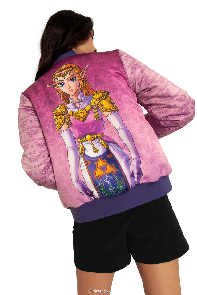 The Legend Of Zelda Princess Zelda And Sheik Reversible Bomber Jacket Back