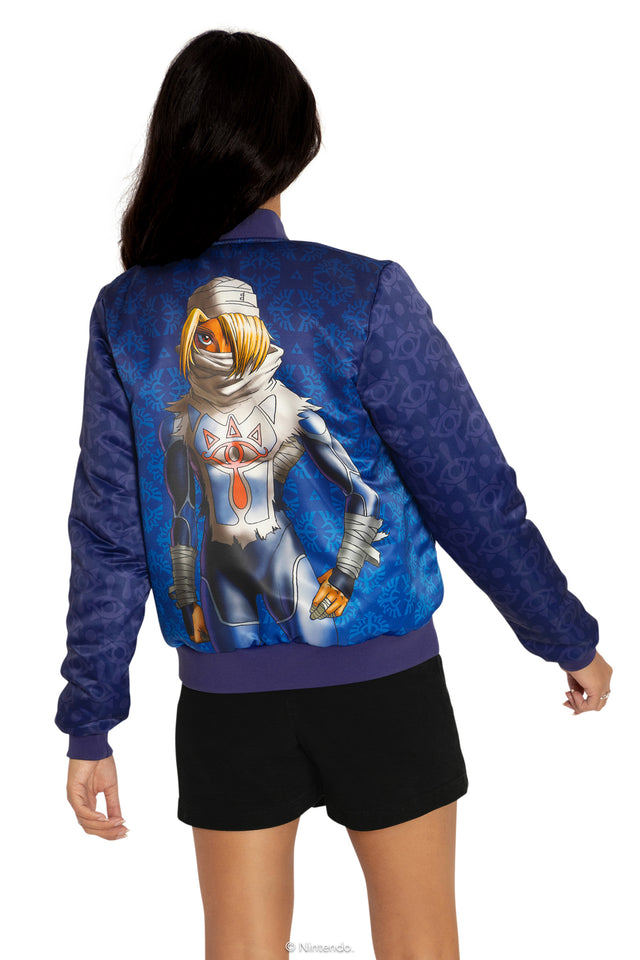 The Legend Of Zelda Princess Zelda And Sheik Reversible Bomber Jacket Back