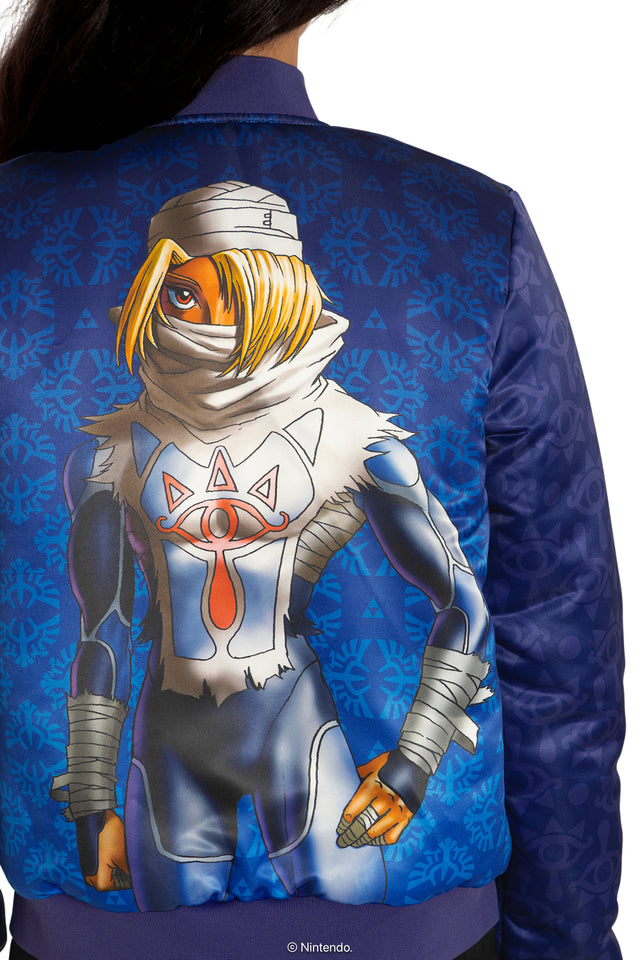 The Legend Of Zelda Princess Zelda And Sheik Reversible Bomber Jacket Back