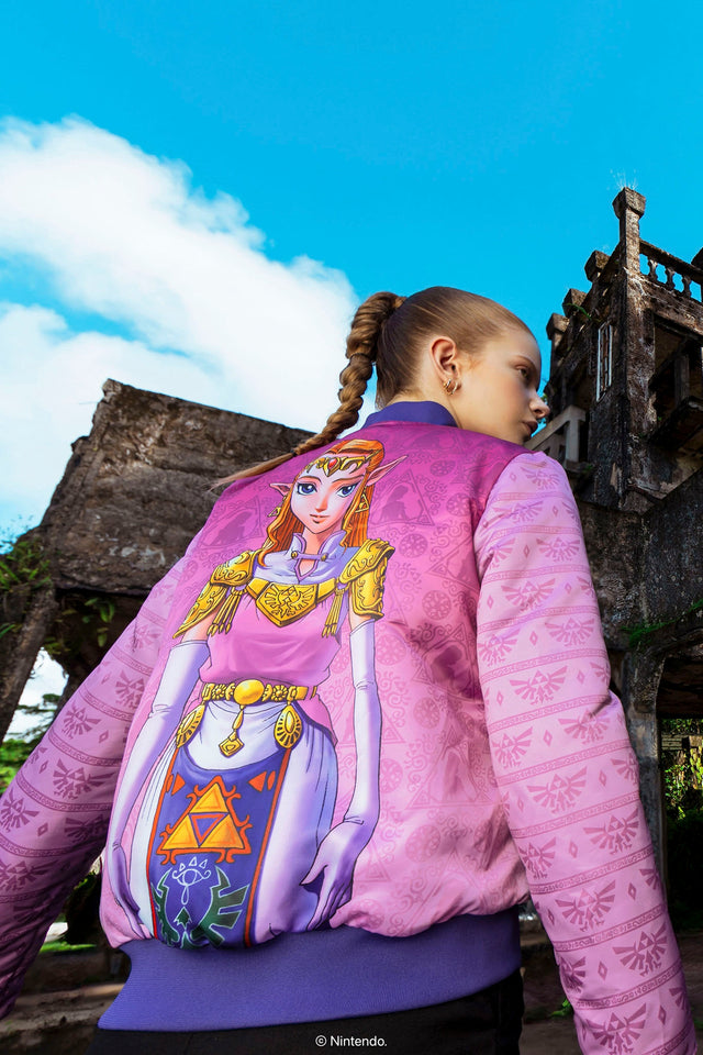 The Legend Of Zelda Princess Zelda And Sheik Reversible Bomber Jacket Campaign 