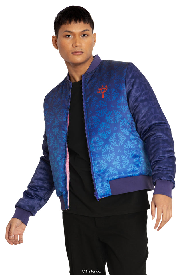 The Legend Of Zelda Princess Zelda And Sheik Reversible Bomber Jacket Front