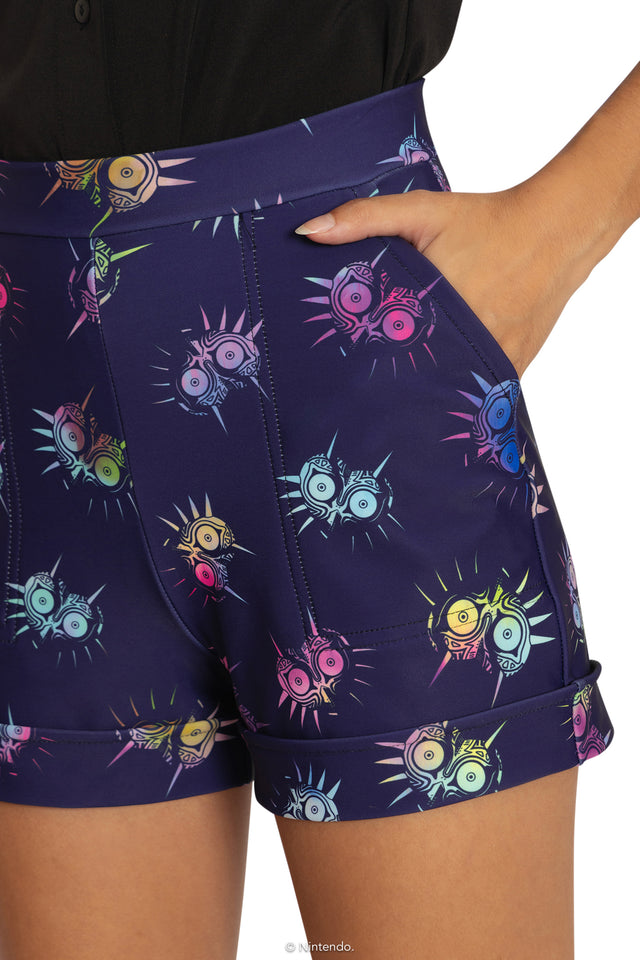 The Legend of Zelda Majora s Mask™ Cuffed Shorts Closeup