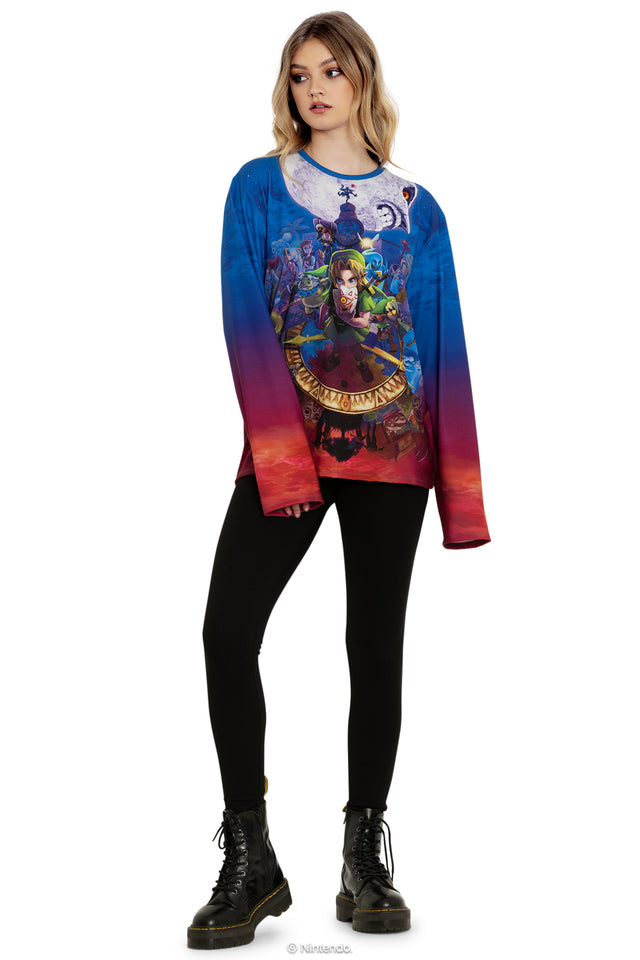 Majora's Mask Cover Long Sleeve Oversized BFT