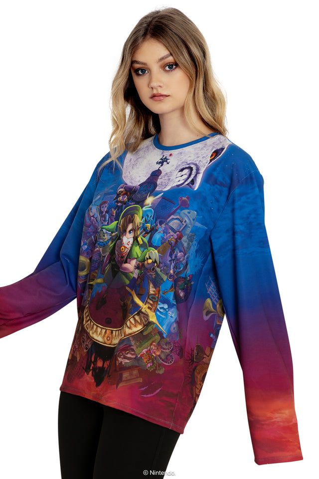 Majora's Mask Cover Long Sleeve Oversized BFT