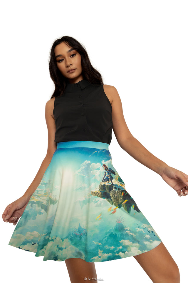 BlackMilk Clothing x Nintendo The Legend Of Zelda - The Legend of Zelda Tears Of The Kingdom™ Pocket A Line Skirt - The Legend of Zelda Merchandise - Collaboration apparel - Licenced.