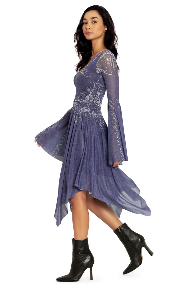 BlackMilk | Arwen Undmiel Spectre Handkerchief Dress | Blue | L BlackMilk | Arwen Undmiel Spectre Handkerchief Dress | Blue | L